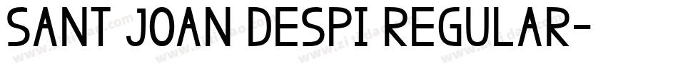 Sant Joan Despi Regular字体转换